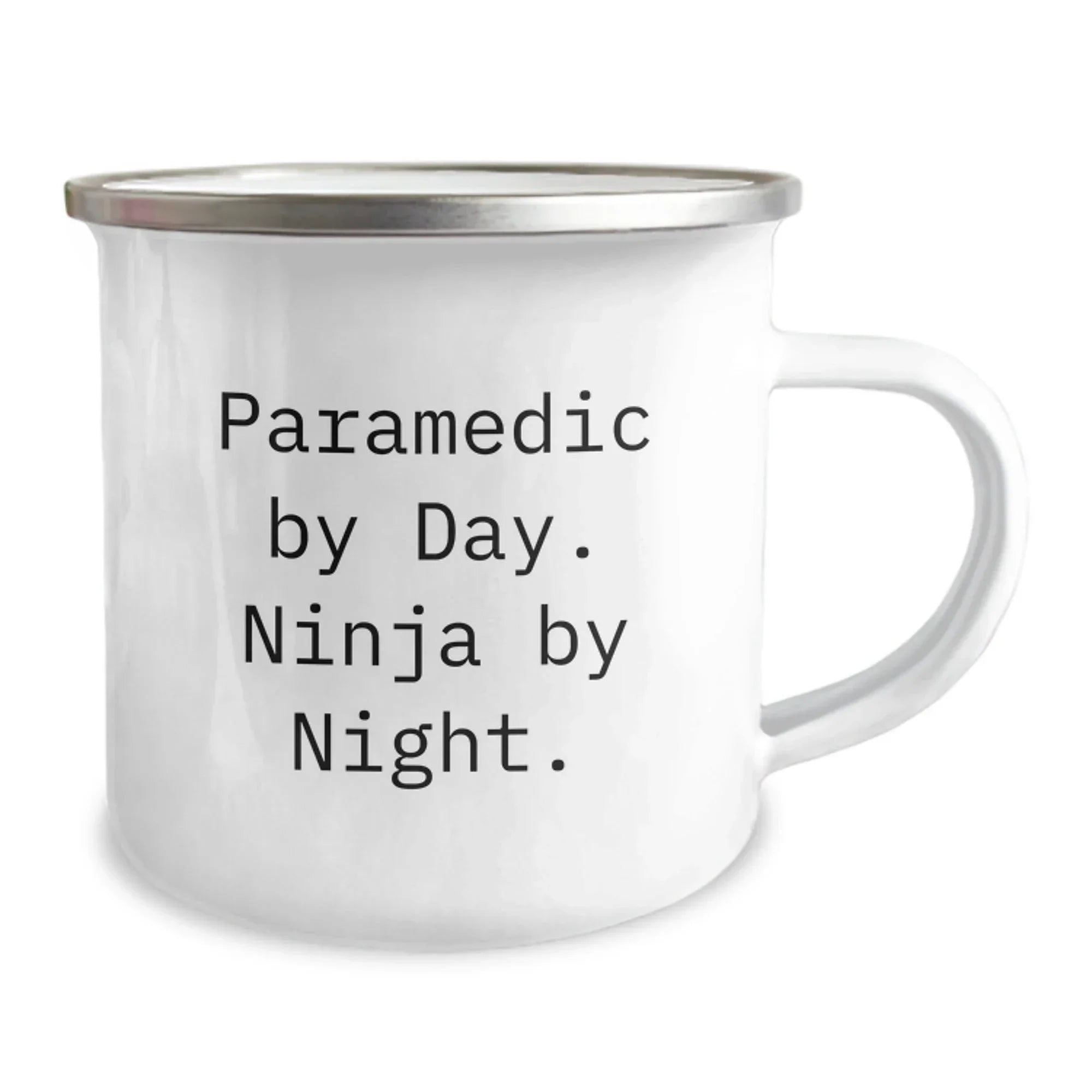 Funny Rescue Worker Gifts from Friends for Valentine's Unique Mugs - Rescue Worker By Day Ninja By Night Camping Mug