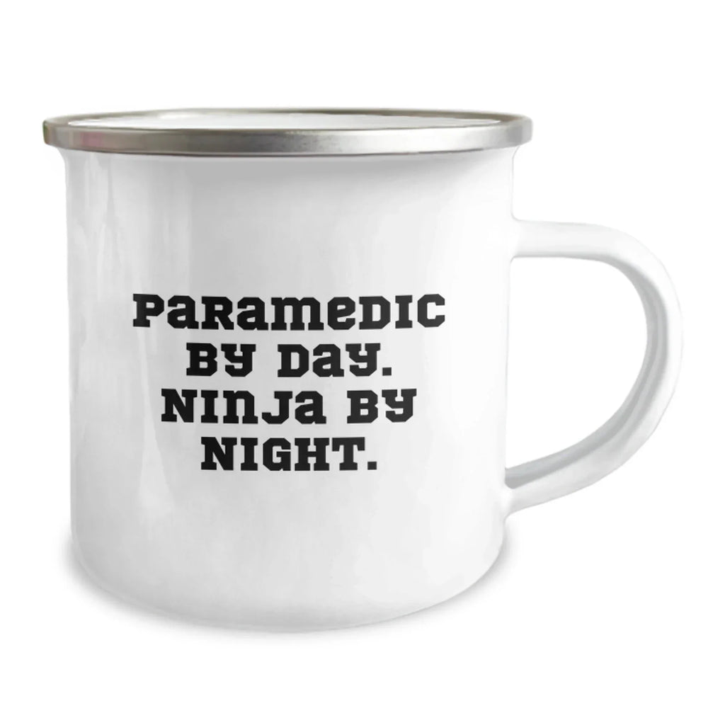 Funny Rescue Worker Gifts for Him, Rescue Worker By Day. Ninja By Night. Camping Mug - Unique Christmas Unique Gifts from Men to Rescue Worker