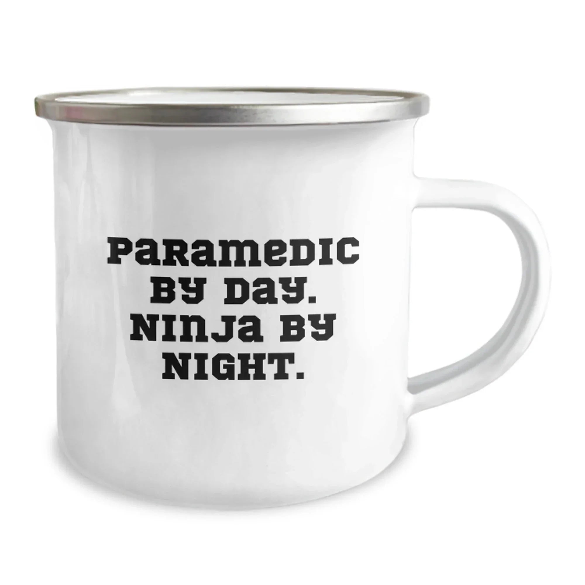 Funny Rescue Worker Gifts for Him, Rescue Worker By Day. Ninja By Night. Camping Mug - Unique Christmas Unique Gifts from Men to Rescue Worker