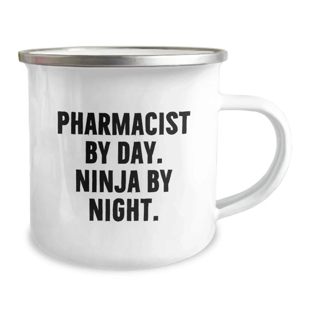Pharmacist Gifts from Coworkers - Funny Camping Mug for Pharmacist By Day. Ninja By Night. - Graduation Unique Gifts