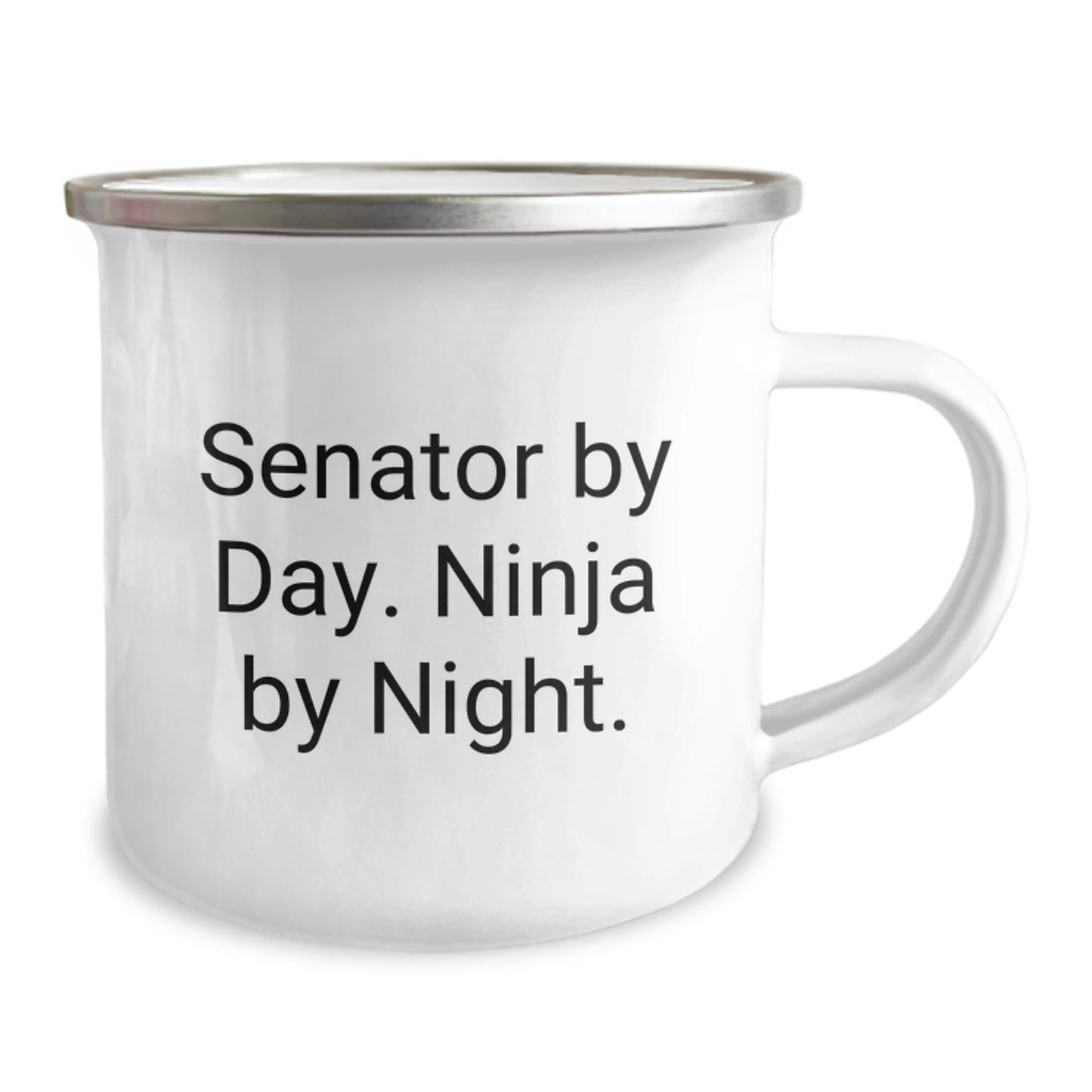 Senator Gifts from Friends, Senator By Day. Ninja By Night. Camping Mug for Graduation Unique Gifts - Image 2