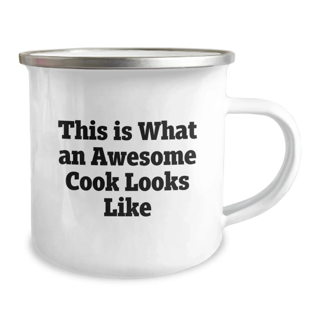 Funny Camping Mug for Cooks - Gifts from Men to Cook Friends - This Is What An Awesome Cook Looks Like, Unique Christmas Unique Gifts for Family