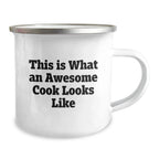 Funny Camping Mug for Cooks - Gifts from Men to Cook Friends - This Is What An Awesome Cook Looks Like, Unique Christmas Unique Gifts for Family