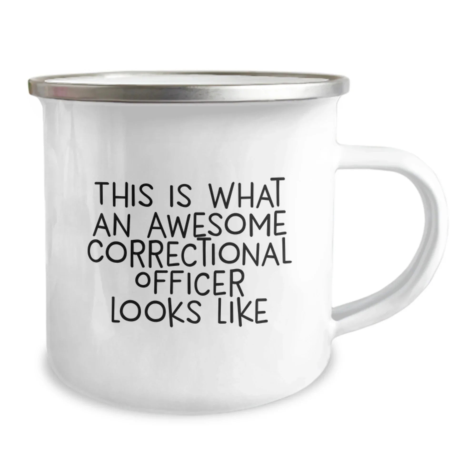 Funny Correctional Officer Gifts, Unique Christmas Unique Gifts for Correctional Officer Men from Friends and Family, This Is What An Awesome Correctional Officer Looks Like Camping Mug
