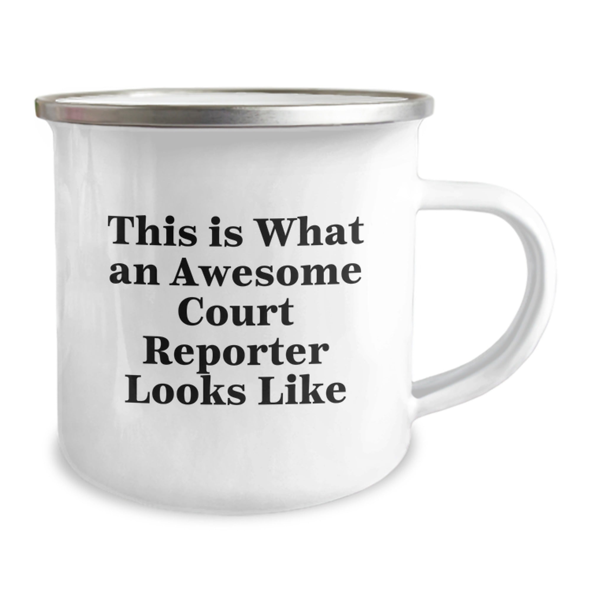 Funny Court Reporter Gifts from Friends, This Is What An Awesome Court Reporter Looks Like, Stainless Steel Camping Mug for Court Reporter at Christmas