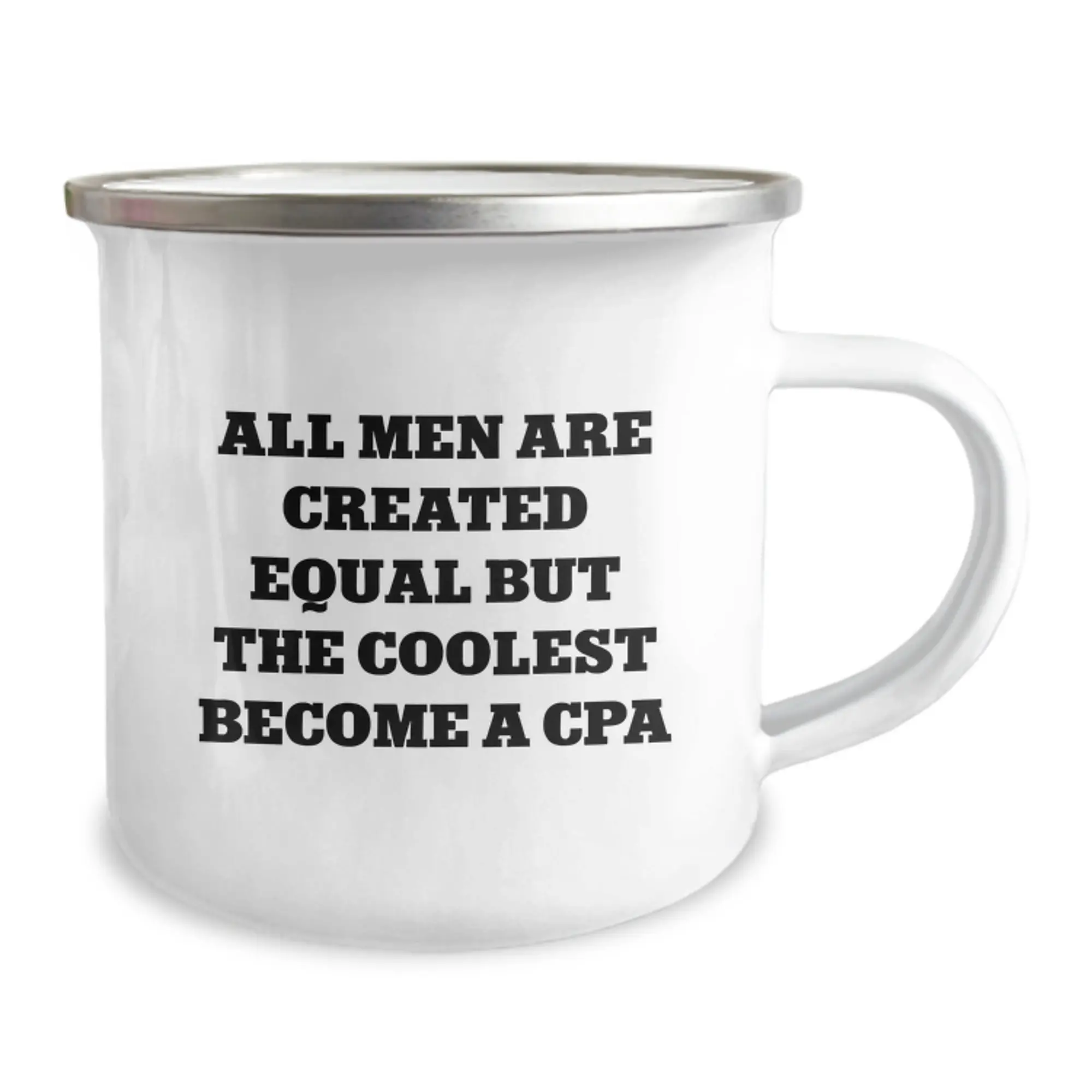 Novelty Camping Mug – Birthday Gift for Friends – All Men Are Equal But - Image 2