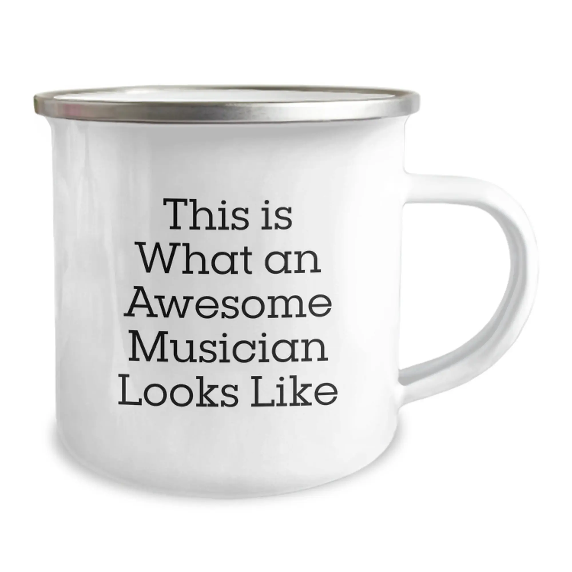 Funny Musician Gifts from Friends for Men Unique Graduation Camping Mugs with This Is What An Awesome Musician Looks Like Quote - Image 2