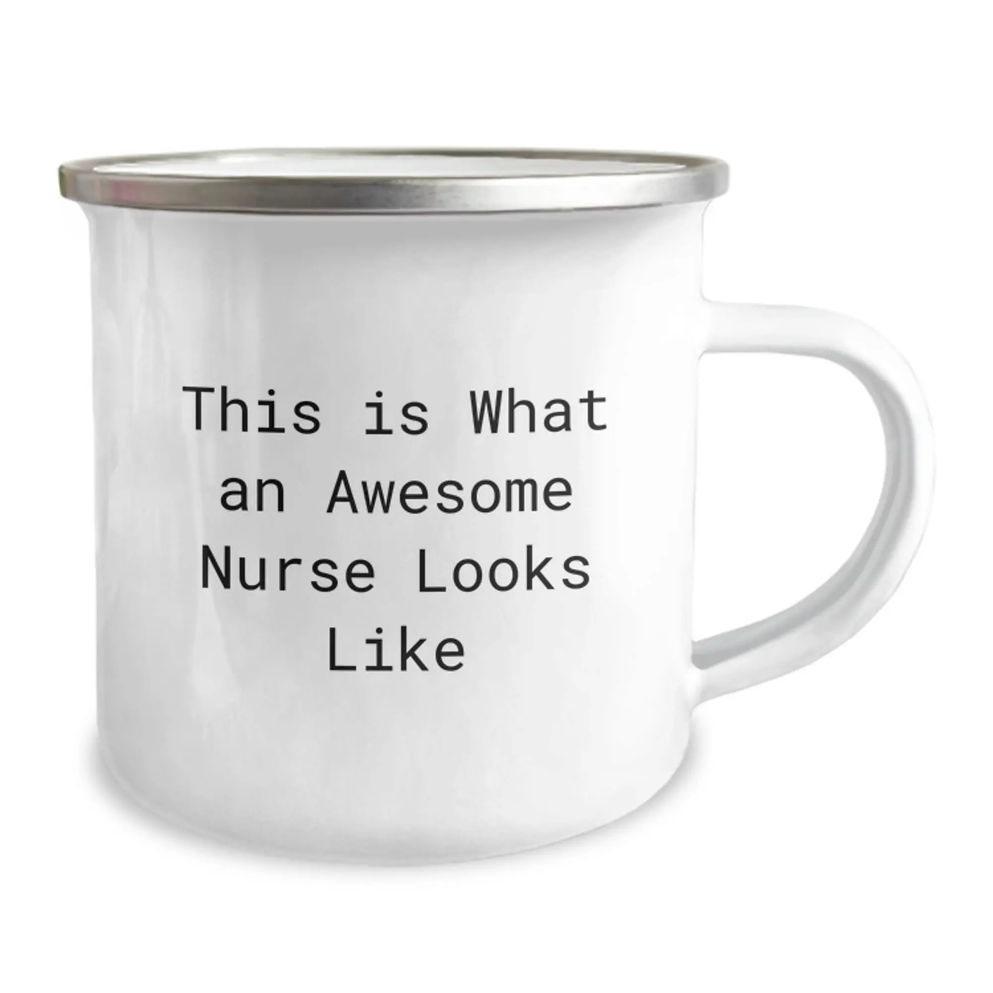 Funny Inspirational Gifts from Friends for Awesome Nurses, Unique Nursing Graduation Mugs, Camping Mug with Quote 'This Is What An Awesome Nurse Looks Like' - Image 2
