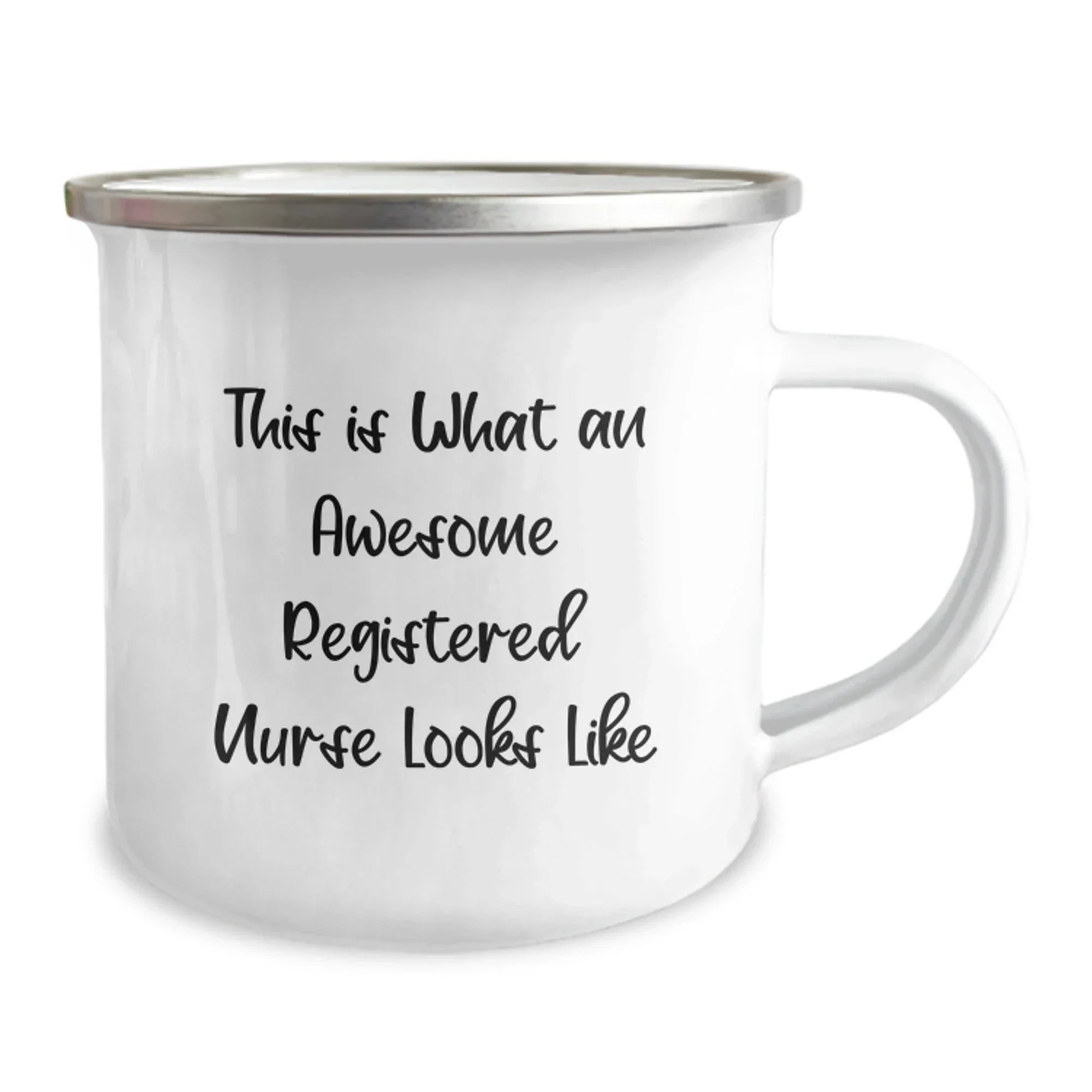 Funny Registered Nurse Gifts, Christmas Unique Presents for Men, Women, Coworkers or Family - 'This Is What An Awesome Registered Nurse Looks Like' Camping Mug