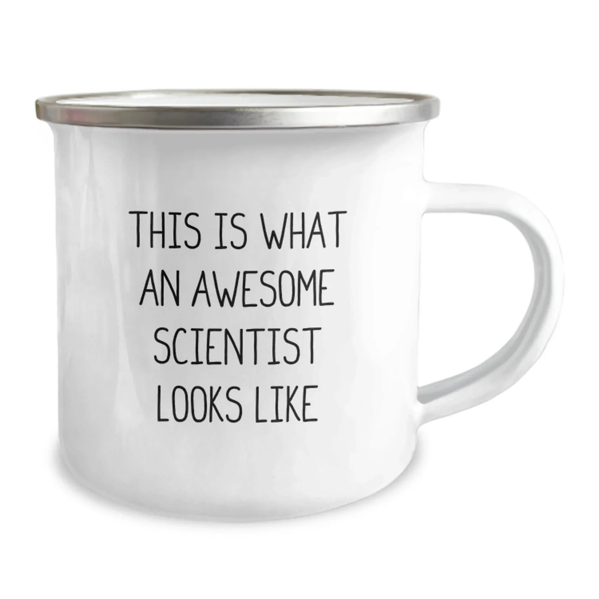 Funny Scientist Gifts for Men, Camping Mug with 'This Is What An Awesome Scientist Looks Like' Quote, Christmas Unique Gifts from Friends