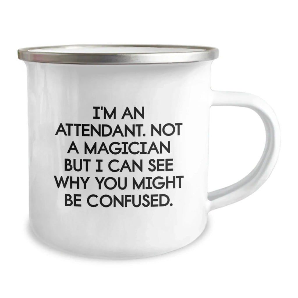 Funny Attendant Camping Mug Gifts from Friends to Christmas Unique Gifts for Attendant Men