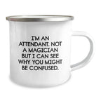 Funny Attendant Camping Mug Gifts from Friends to Christmas Unique Gifts for Attendant Men