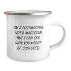 Funny Postmaster Gifts, Unique Camping Mug for a Special Postmaster Friend, Gifts from Family or Friends for Postmaster's Christmas