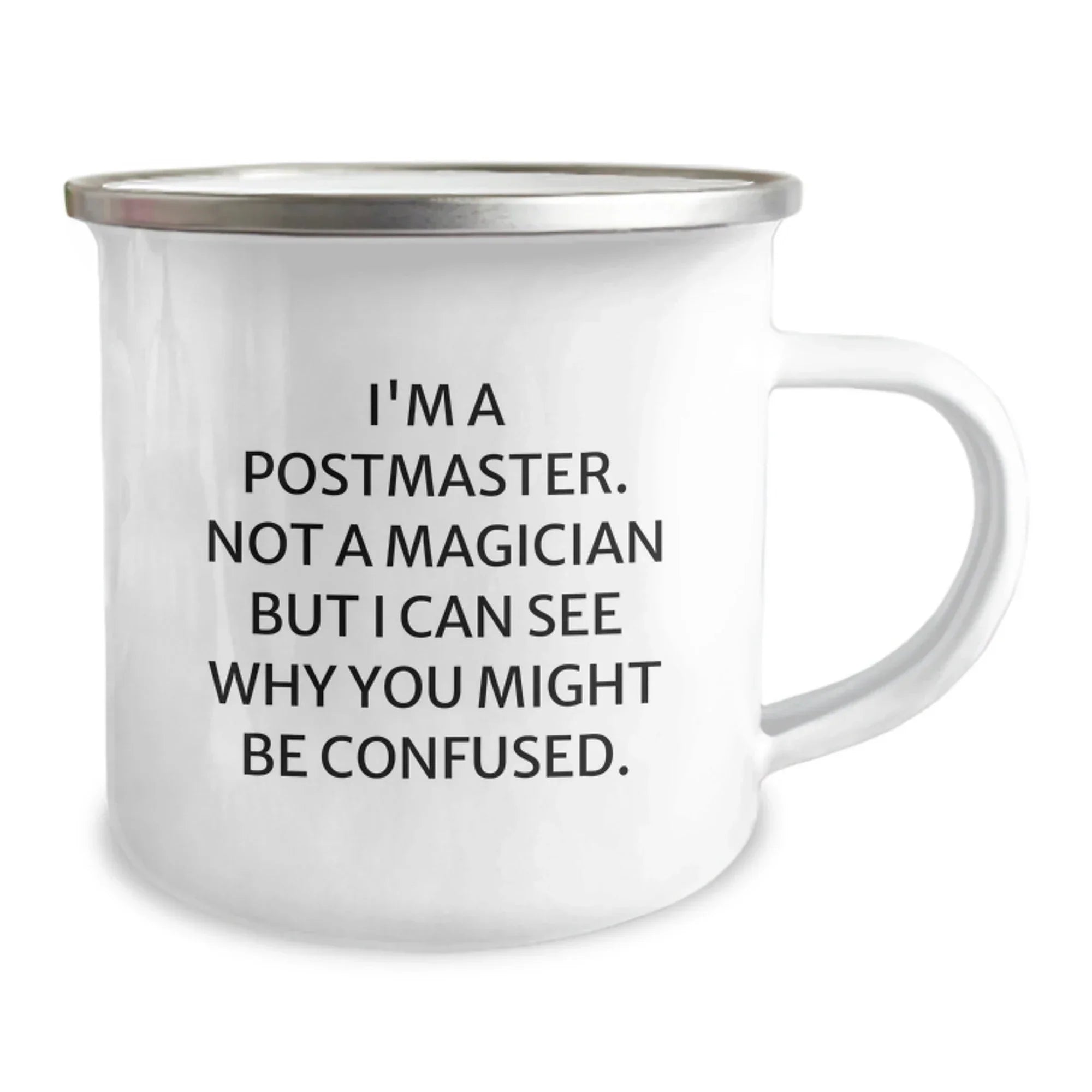 Funny Postmaster Gifts, Camping Mugs for Men, Women, or Friends, Unique Christmas Unique Gifts from Postmaster to Family