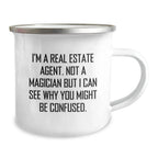 Funny Humor Real Estate Agent Gifts from Friends and Family for Real Estate Professionals Christmas Unique Presents for Real Estate Agents Camping Mug