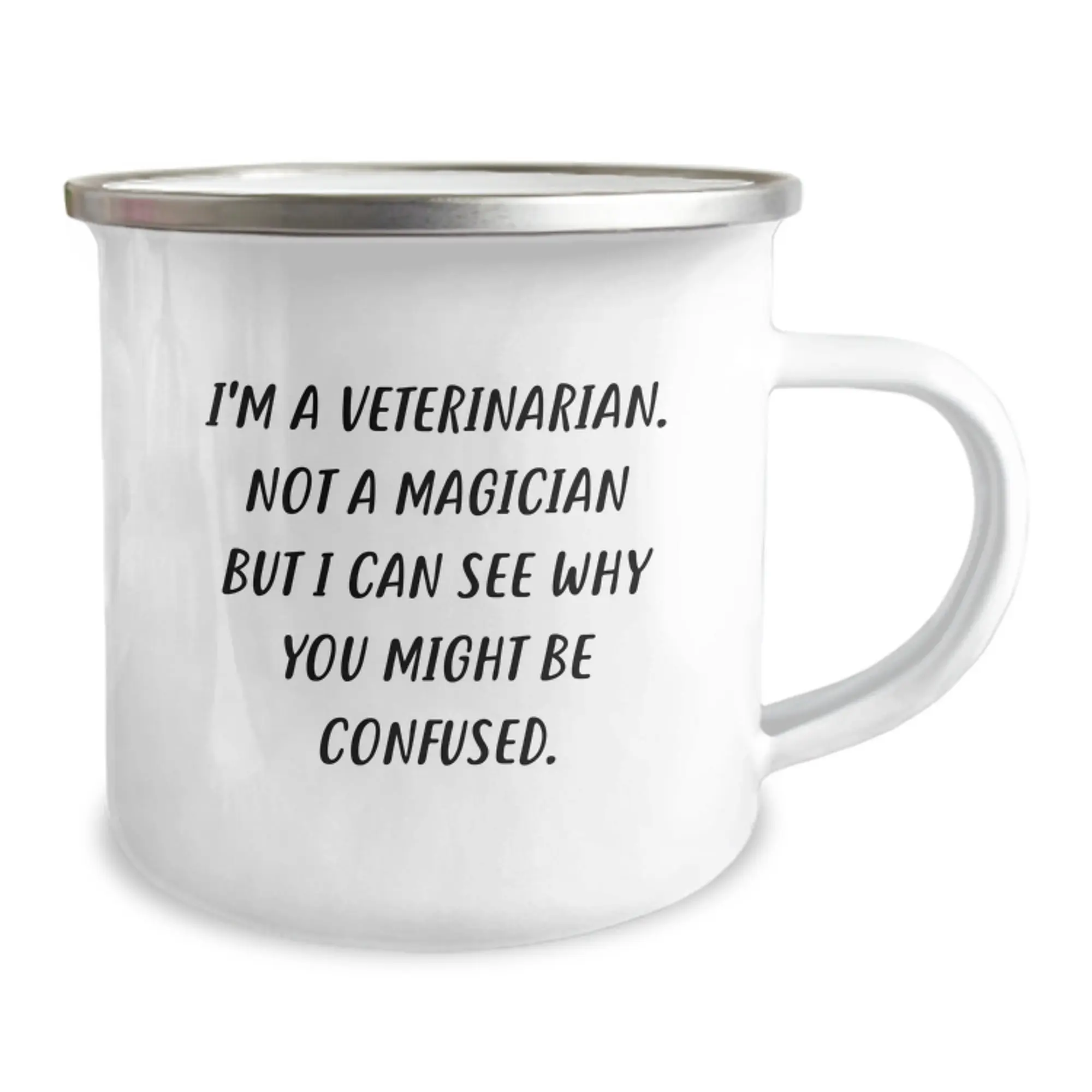 Funny Veterinarian Gifts from Friends Graduation Unique Mugs for Veterinarian Women Camping Enthusiasts - 'I'm A Veterinarian. Not A Magician But I Can See Why You Might Be Confused.' - Image 2