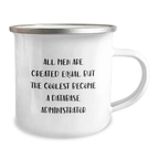 Birthday Gift for Her Database Administrator Camping Mug Present - Image 2