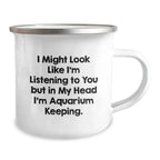 Funny Aquarium Keeping Gifts for Men, Unique Christmas Unique Gifts from Friends to Family, Camping Mug for Aquarium Lovers