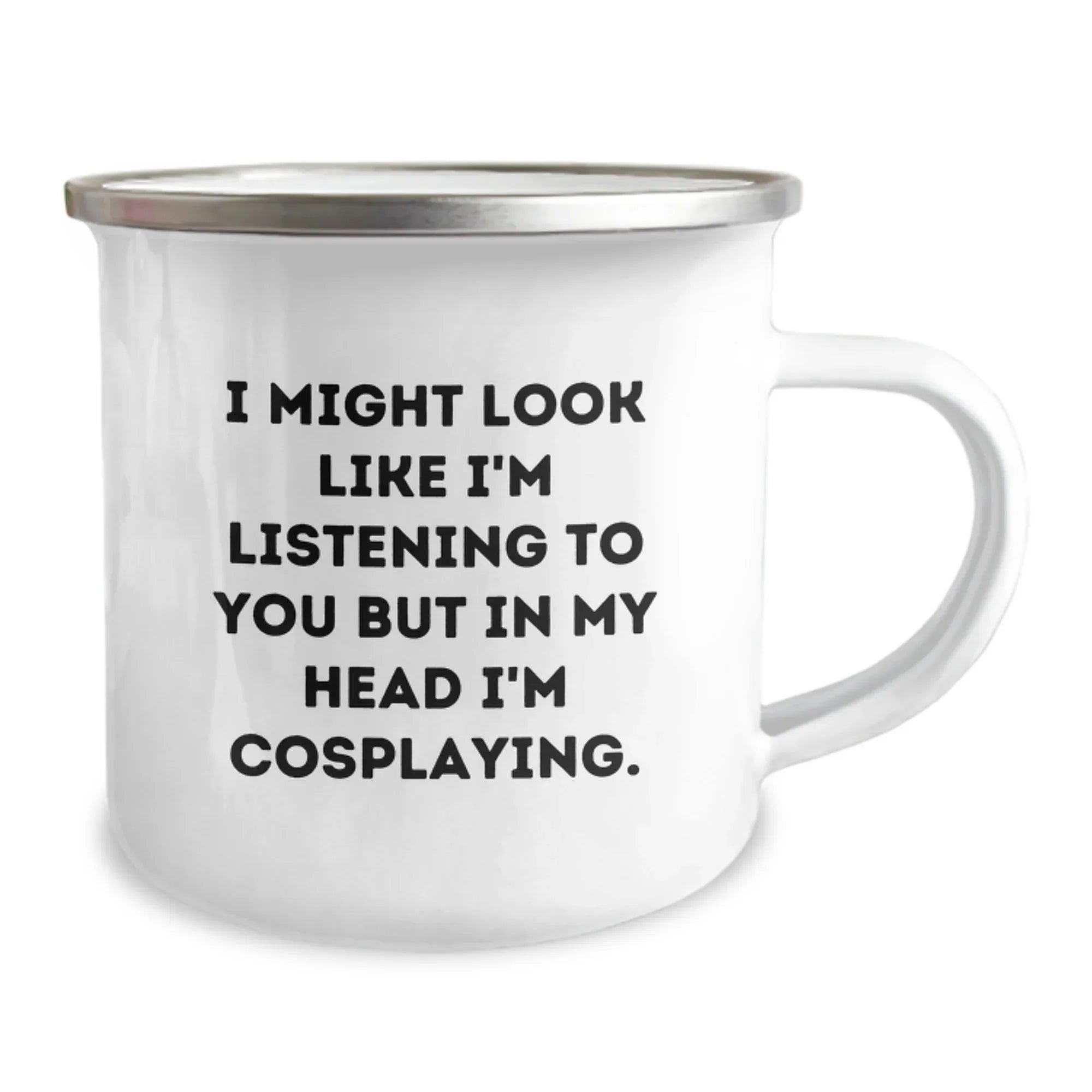 Gifts from Friends for Cosplaying Men and Women - Funny Camping Mug for Christmas Unique