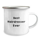 Funny Hairdresser Gifts from Friends for Best Hairdresser Ever Graduation Unique Gifts, Camping Mug for Hairdresser