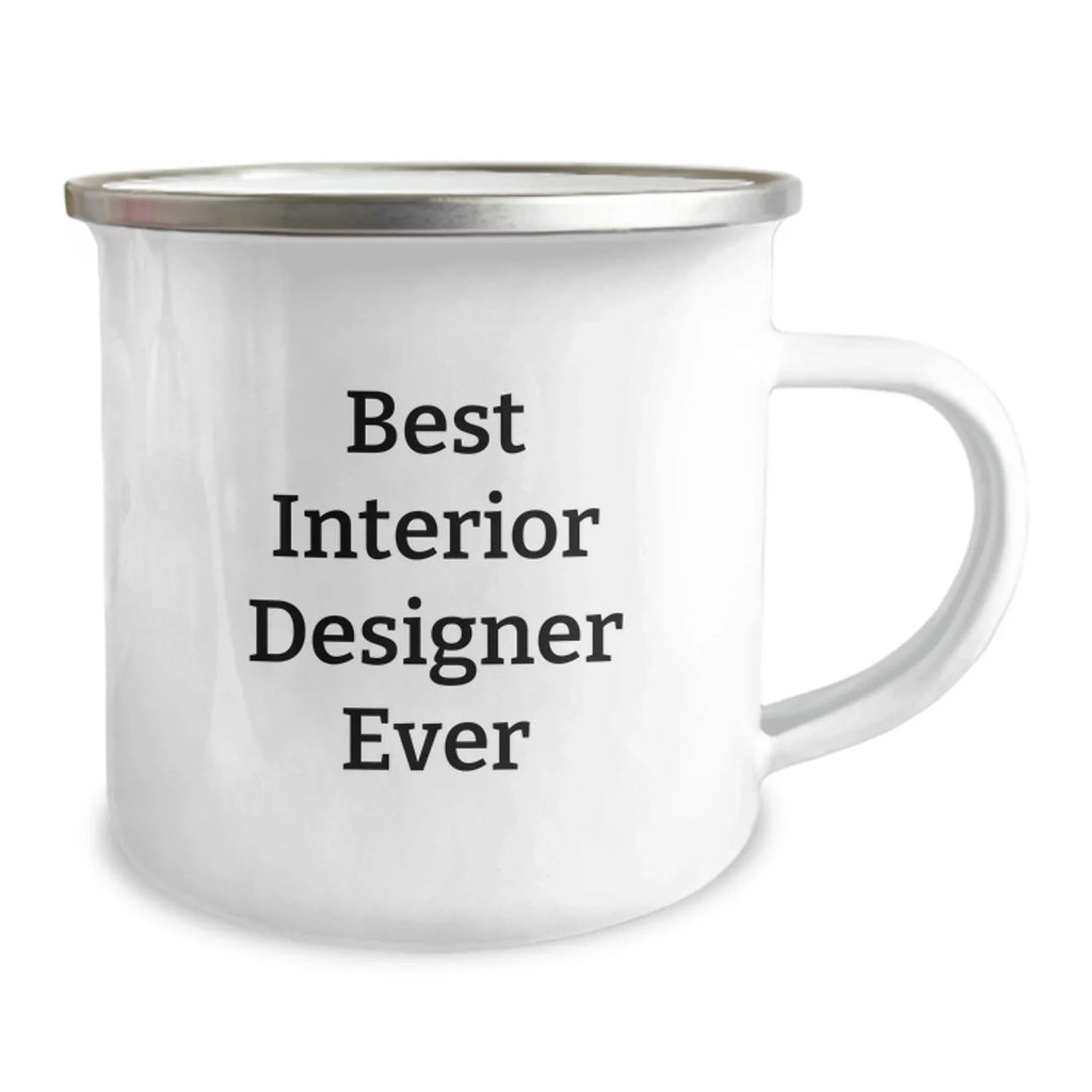 Funny Interior Designer Gifts, Best Interior Designer Ever Camping Mug, Christmas Unique for Interior Designer Friends