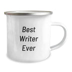 Funny Writer Gifts from Men to Writer Friends - Best Writer Ever Camping Mug, Christmas Unique Writing Mug, Funny Coffee Mug