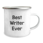 Funny Writer Gifts for Men, Best Writer Ever Camping Mug, Christmas Unique Mugs for Writers