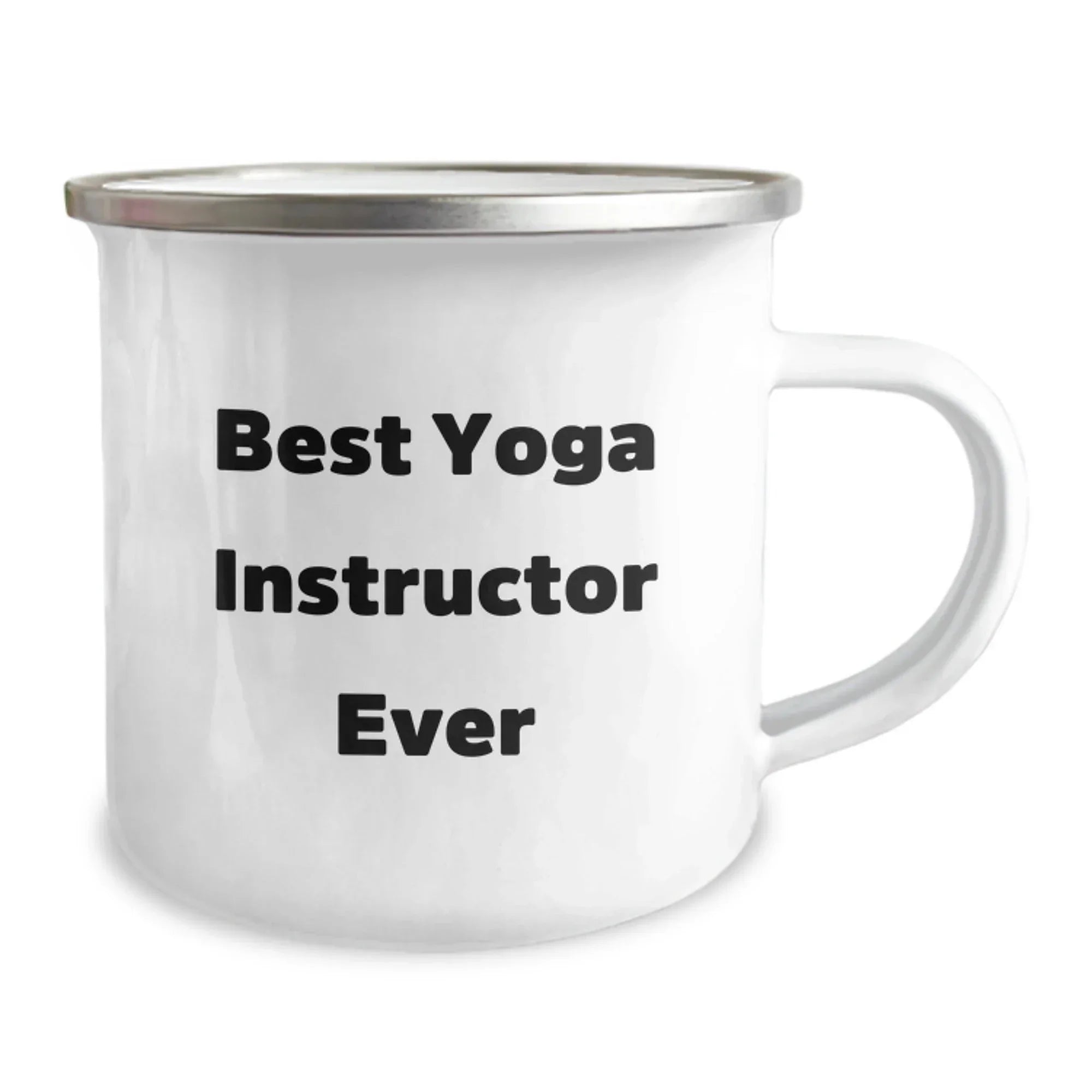 Funny Yoga Instructor Gifts from Friends - Best Yoga Instructor Ever Camping Mug for Men or Women, Unique Christmas Unique Gifts