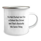 Funny School Bus Driver Gifts Christmas Camping Mug for School Bus Driver Friends from Family