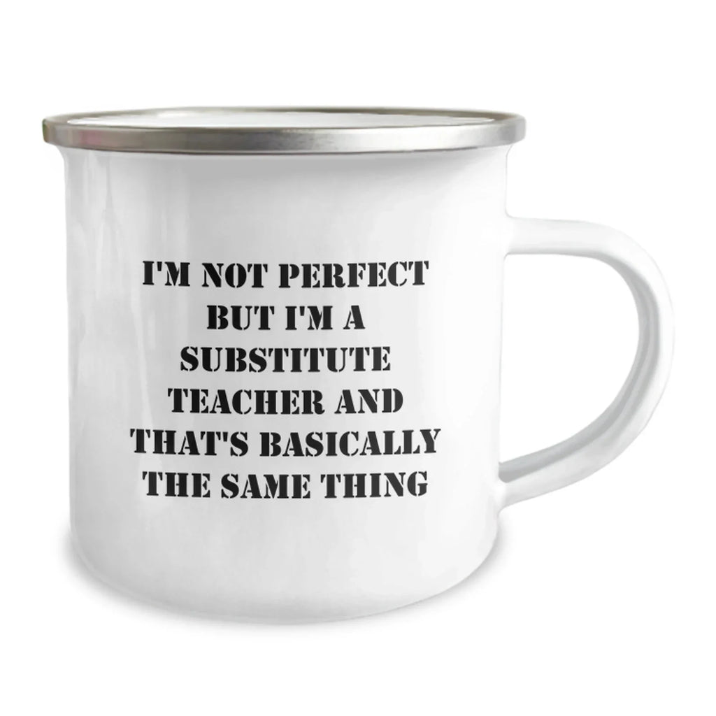 Funny Substitute Teacher Camping Mug Gifts for Coworkers from Friends
