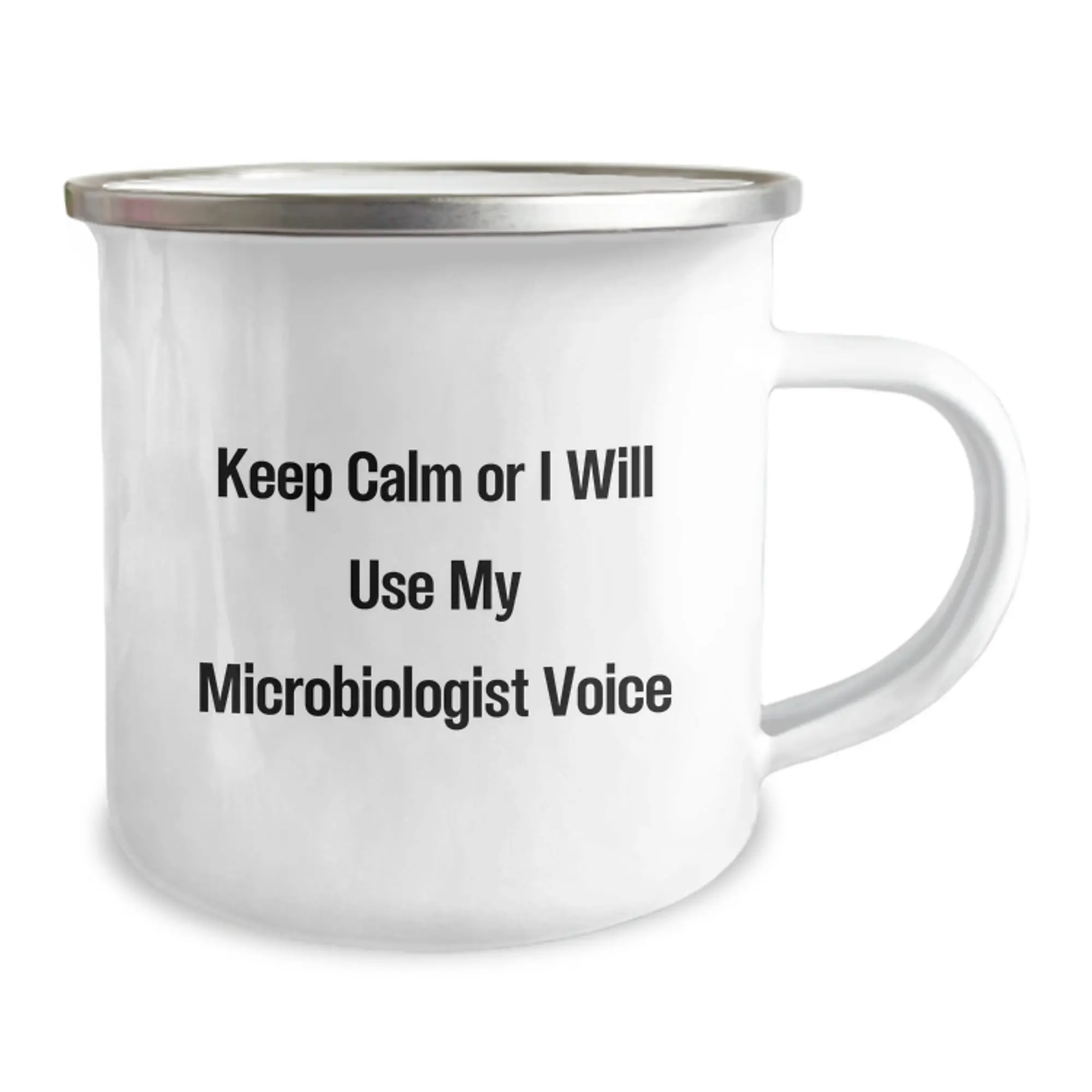 Microbiologist Camping Mug Birthday Gift for Him Keep Calm Or I Will Use - Image 2