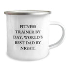 Fitness Trainer Gifts Funny Camping Mug World's Best Dad