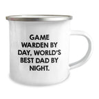 Funny Game Warden Camping Mug Gifts from Dad to Game Warden Men on Christmas Unique