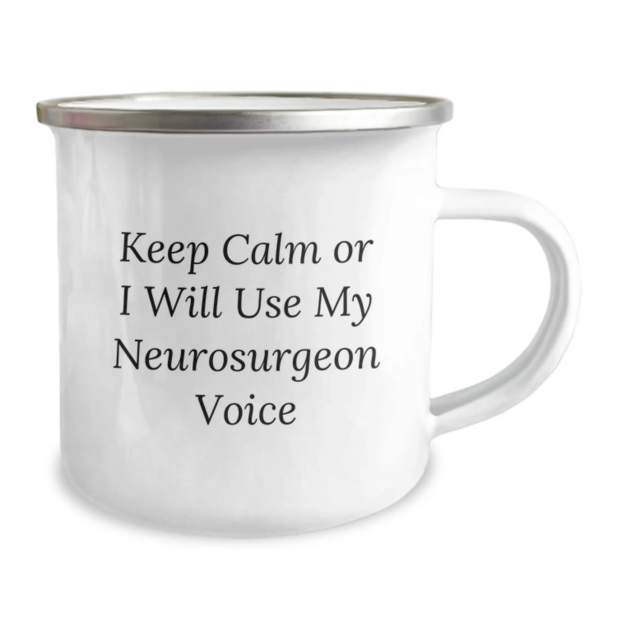 Quirky Neurosurgeon Camping Mug for Friends Birthday Gift - Image 2