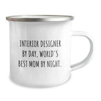 Interior Designer Christmas Camping Mug - Funny Quote Gifts from Mom to Daughter