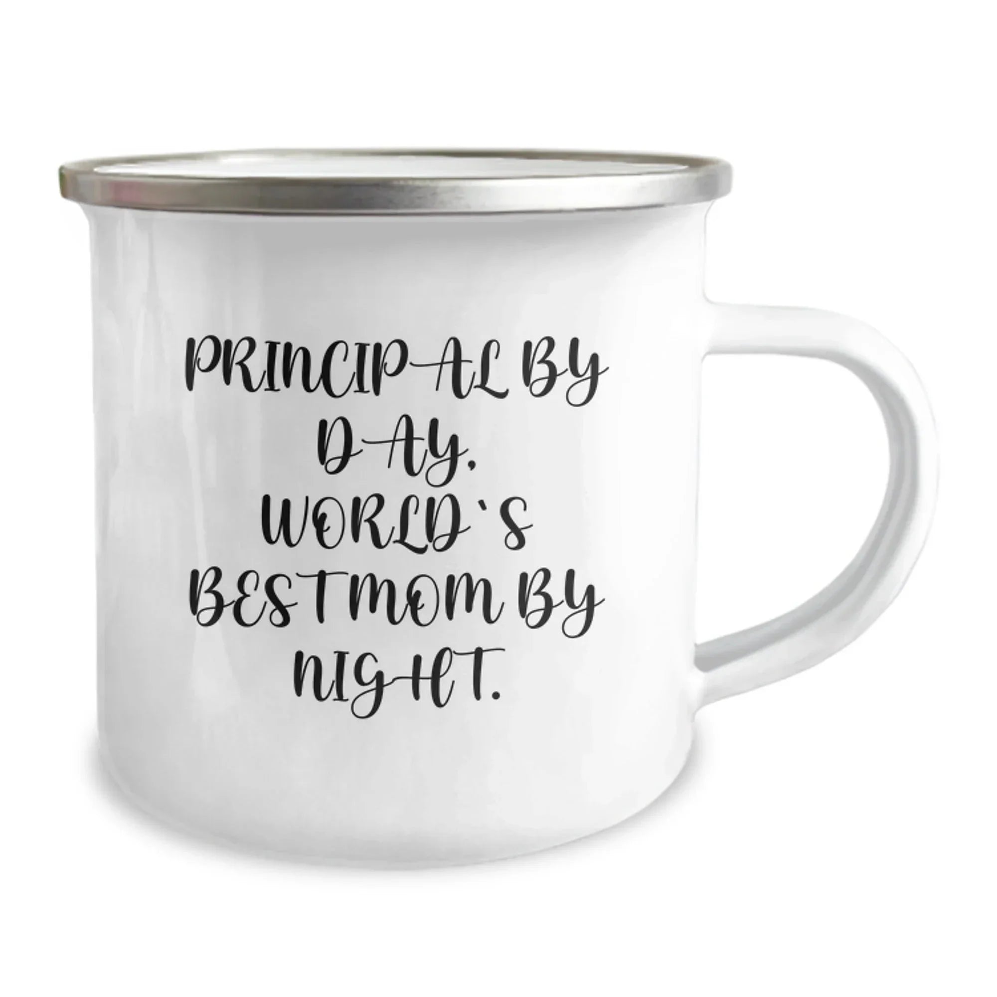 Principal By Day, World's Best Mom By Night. Funny Camping Mug for Graduation Gifts from Family to Principal