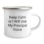 Principal Keepsake Camping Mug for Him Birthday Gift Stainless Steel - Image 2