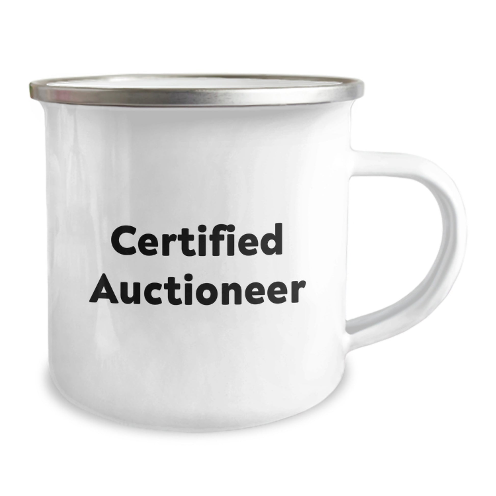 Auctioneer Gifts from Friends, Funny 'Certified Auctioneer' Camping Mug for Birthday - Image 2
