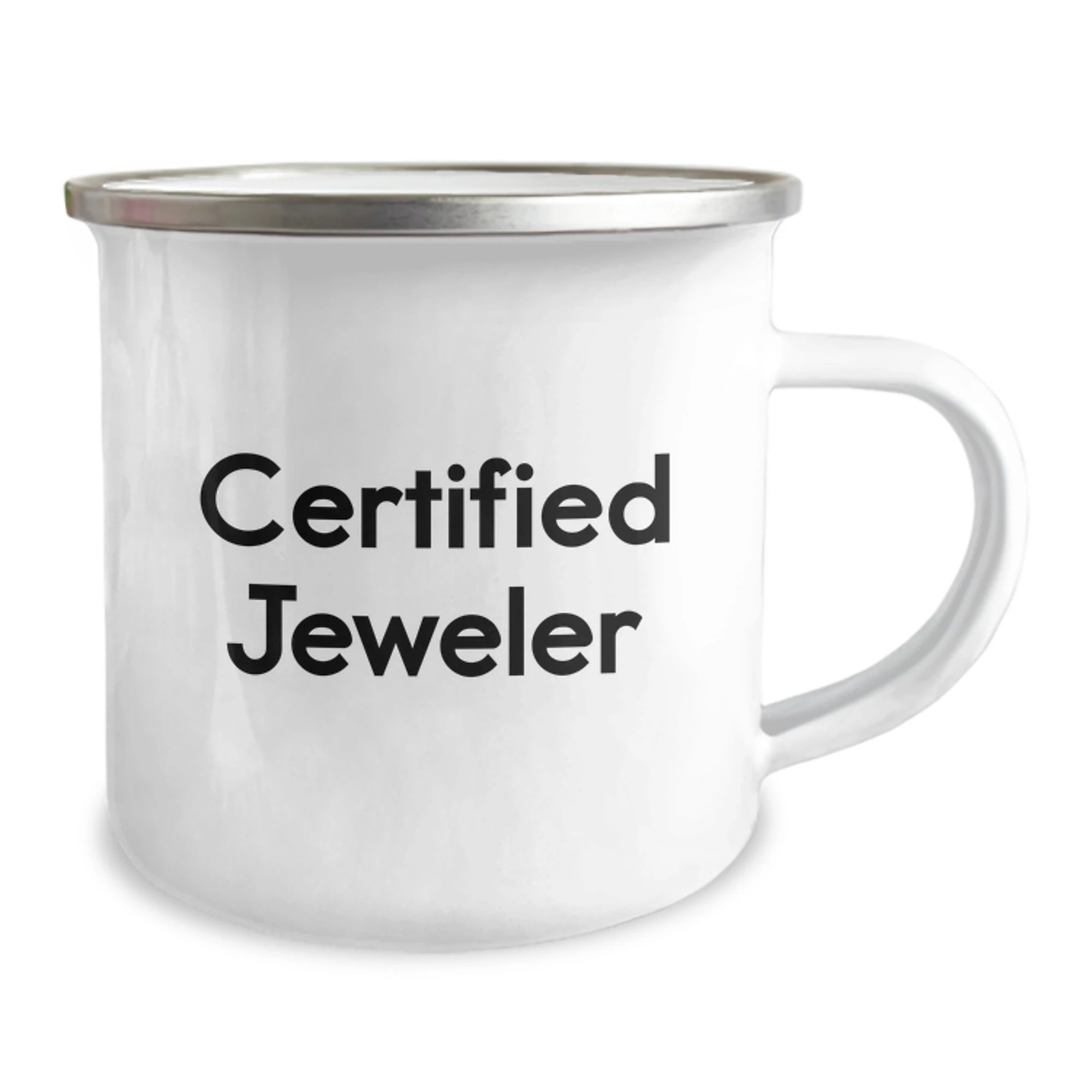Funny Gifts from Jeweler to Family - Certified Jeweler Camping Mug, Christmas Unique Gifts for Men, Women, Friends, Coworkers