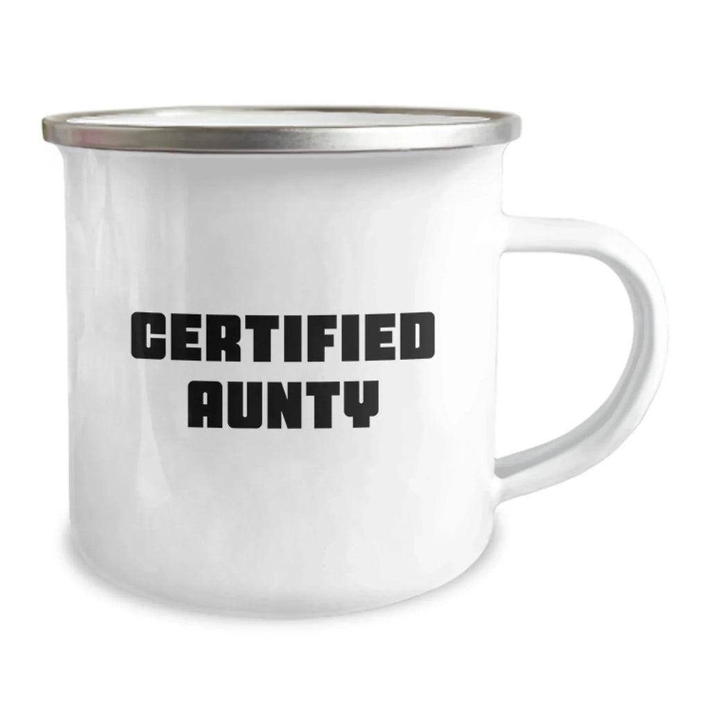 Funny Quote Gifts from Men - Aunty Camping Mug for Women - Valentine's Unique Gifts for Aunty