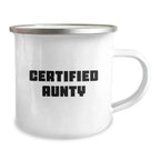Funny Quote Gifts from Men - Aunty Camping Mug for Women - Valentine's Unique Gifts for Aunty