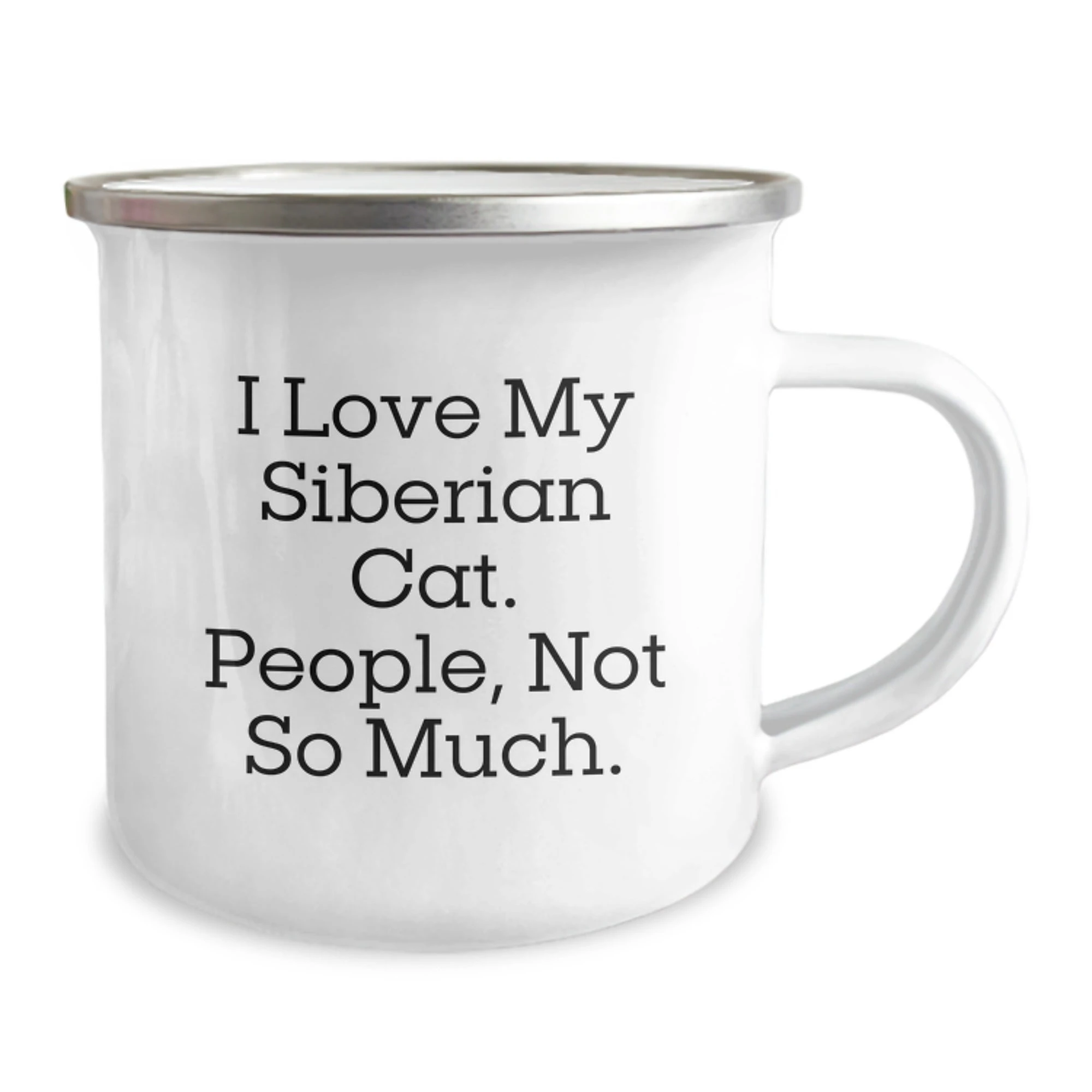 Siberian Cat Lovers Gifts from Family Friends Graduation Unique Camping Mug Funny Quote