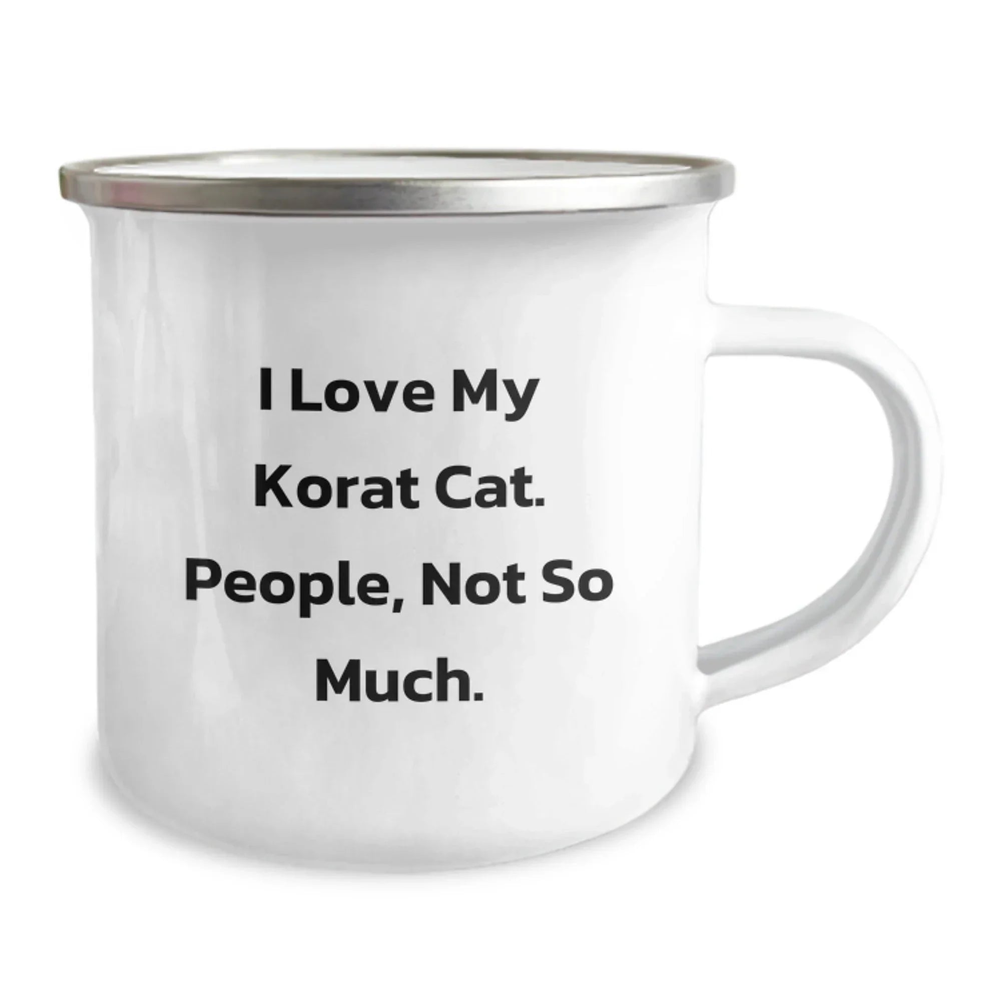 Korat Cat Lovers Unite - Funny Camping Mug Gifts from Friends for Korat Cat Enthusiasts on Birthday