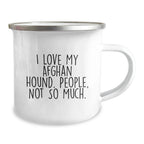 Afghan Hound Dog Lover Camping Mug, Funny Gift for Afghan Hound Dog Owners, Christmas Unique Presents from Friends and Family