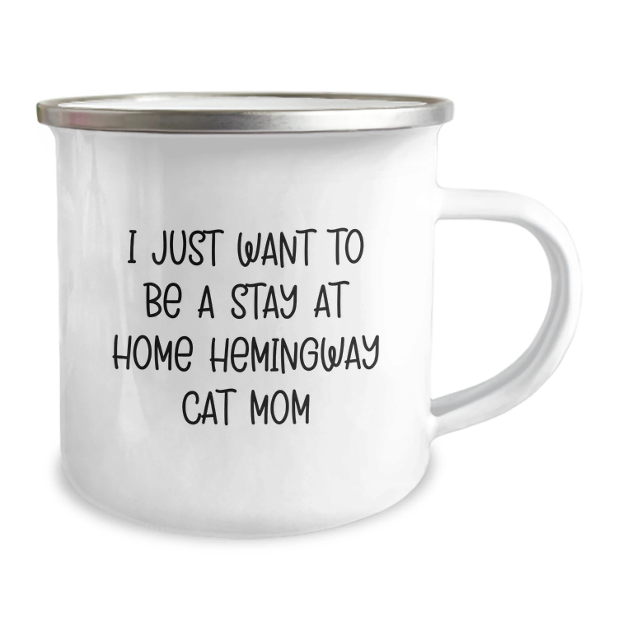 Funny Hemingway Cat Gifts from Men to Women - Hemingway Cat Camping Mug for Valentine's Unique Gifts