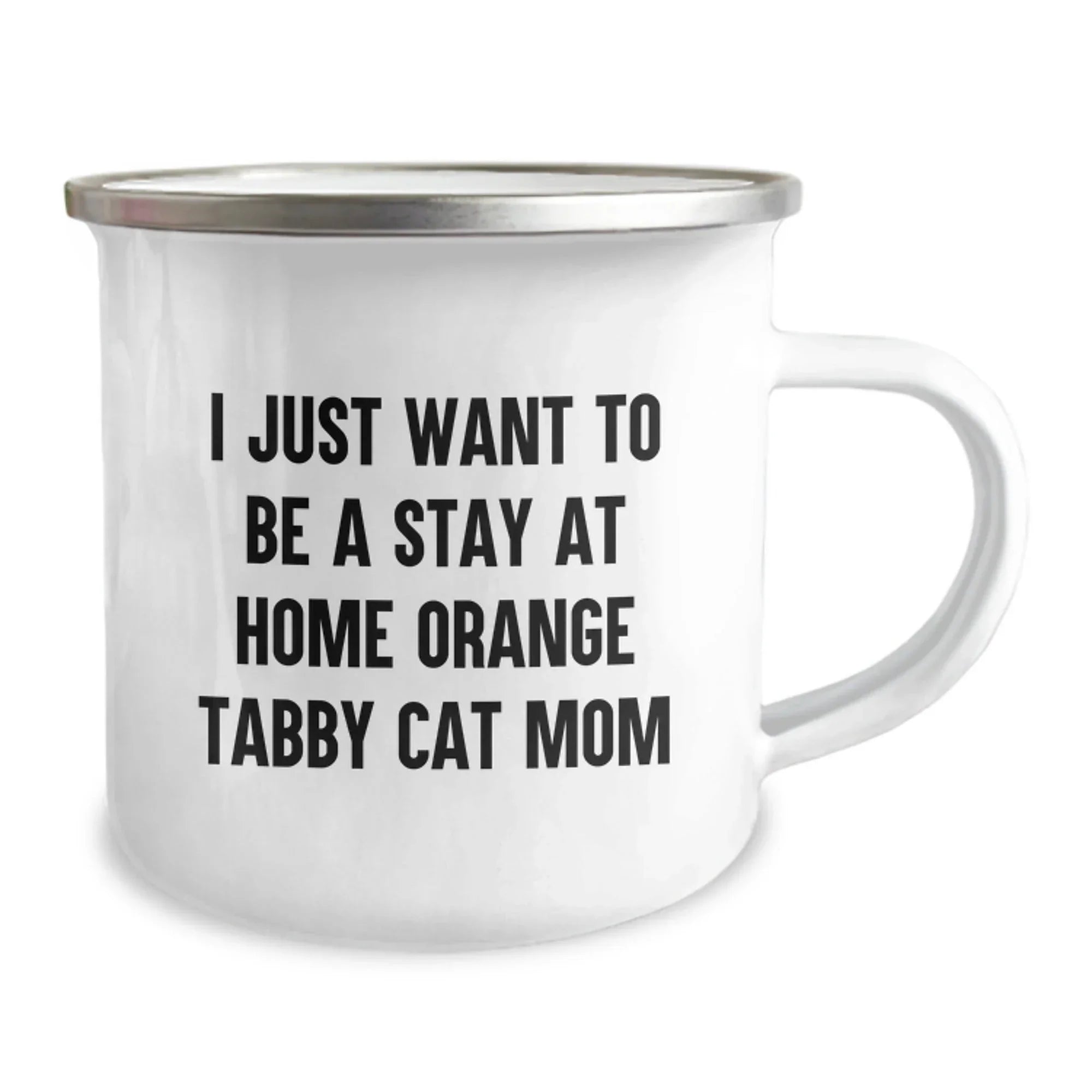 Funny Orange Tabby Cat Gifts for Orange Tabby Cat Lovers - Orange Tabby Cat Mom Camping Mug, Perfect for Christmas Unique Gifts from Men to Women, Coworkers or Friends