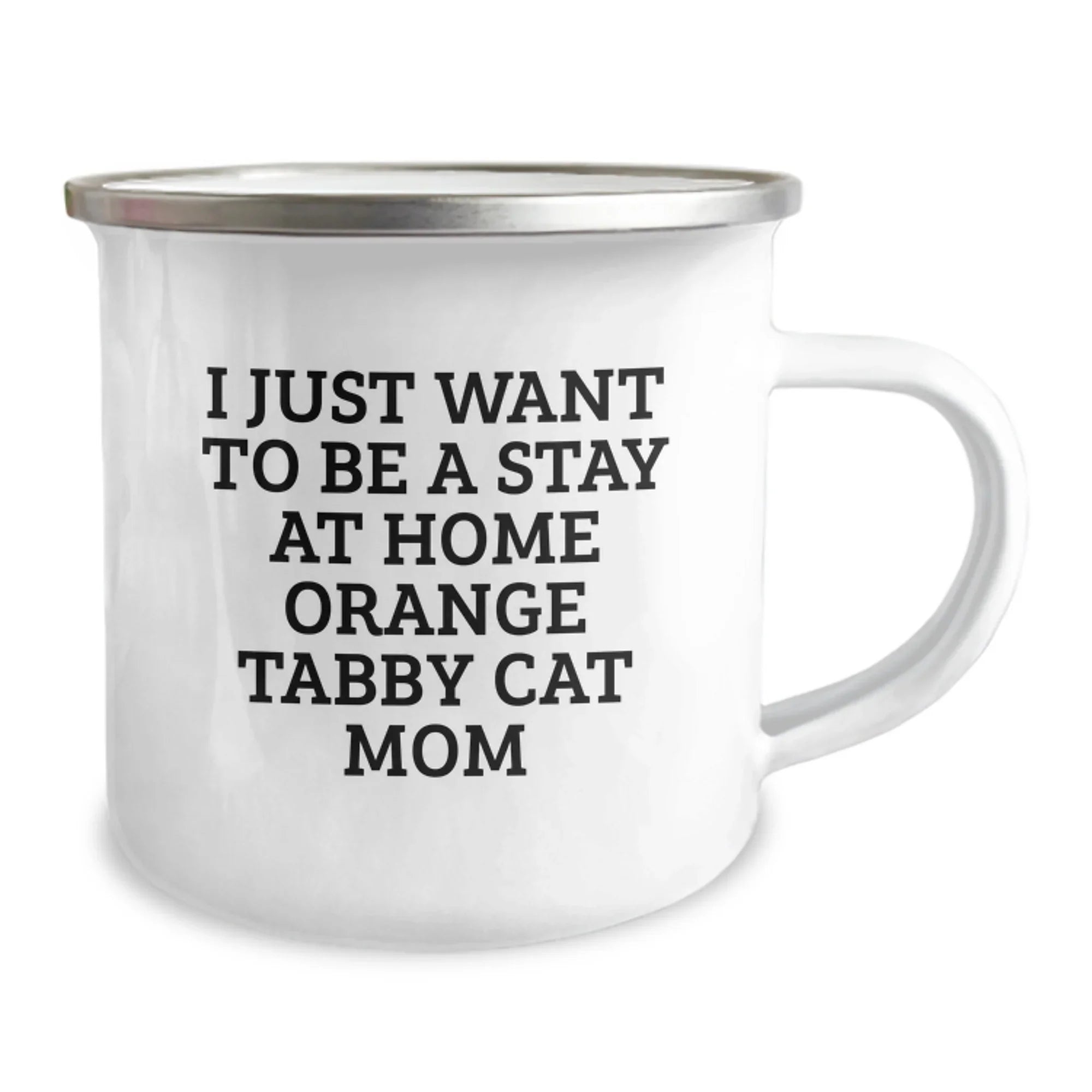 Funny Orange Tabby Cat Mom Christmas Camping Mug Gifts from Family Friends