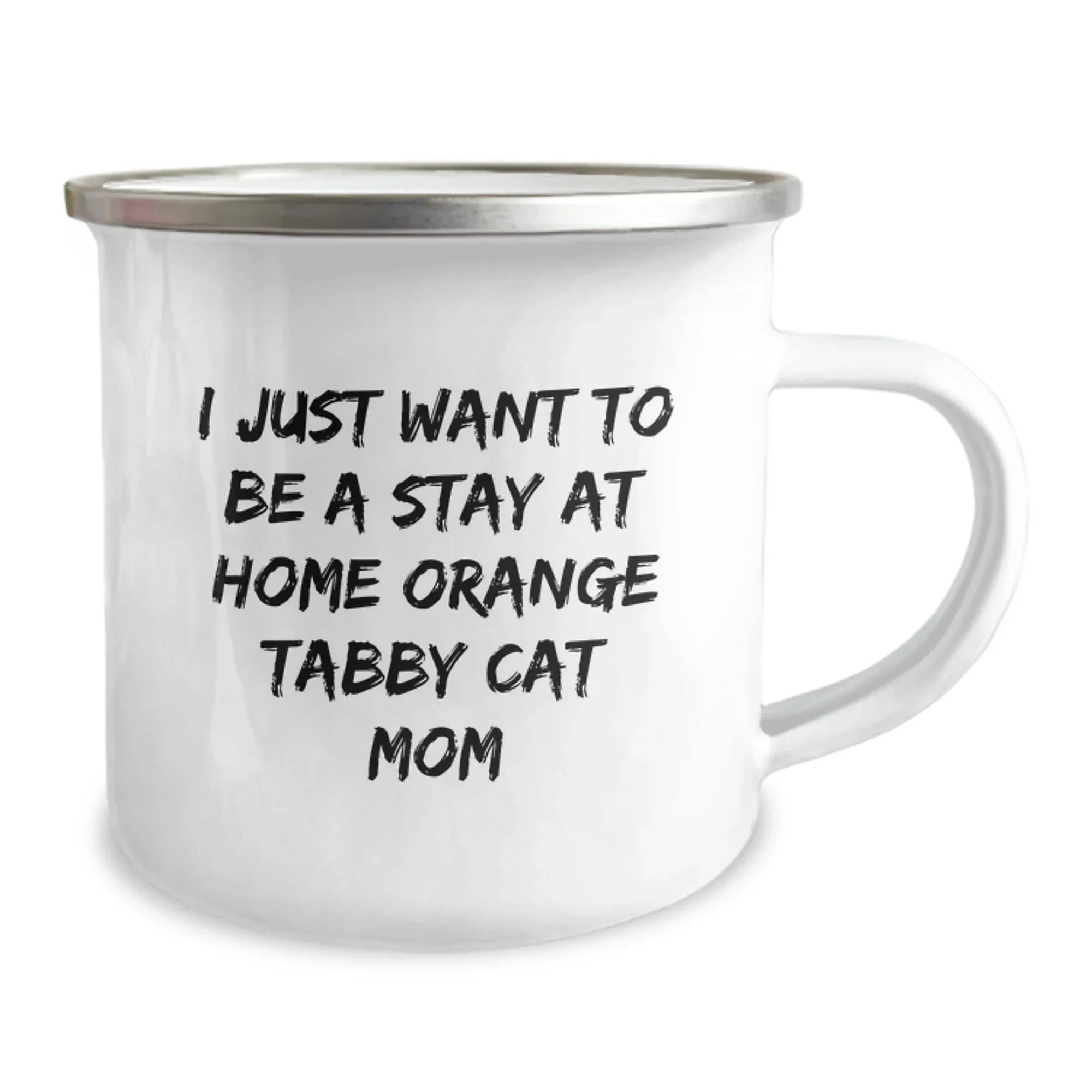 Funny Orange Tabby Cat Gifts for Orange Tabby Cat Mom - Orange Tabby Cat Camping Mug Valentine's Unique Gifts from Men to Women
