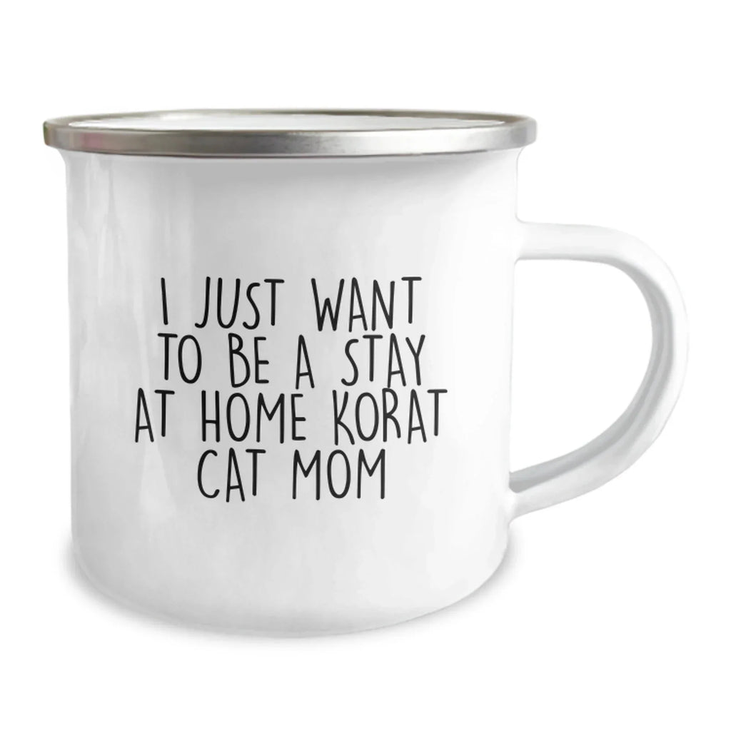 Korat Cat Mom Funny Camping Mug Gifts from Friends and Family for Christmas Unique