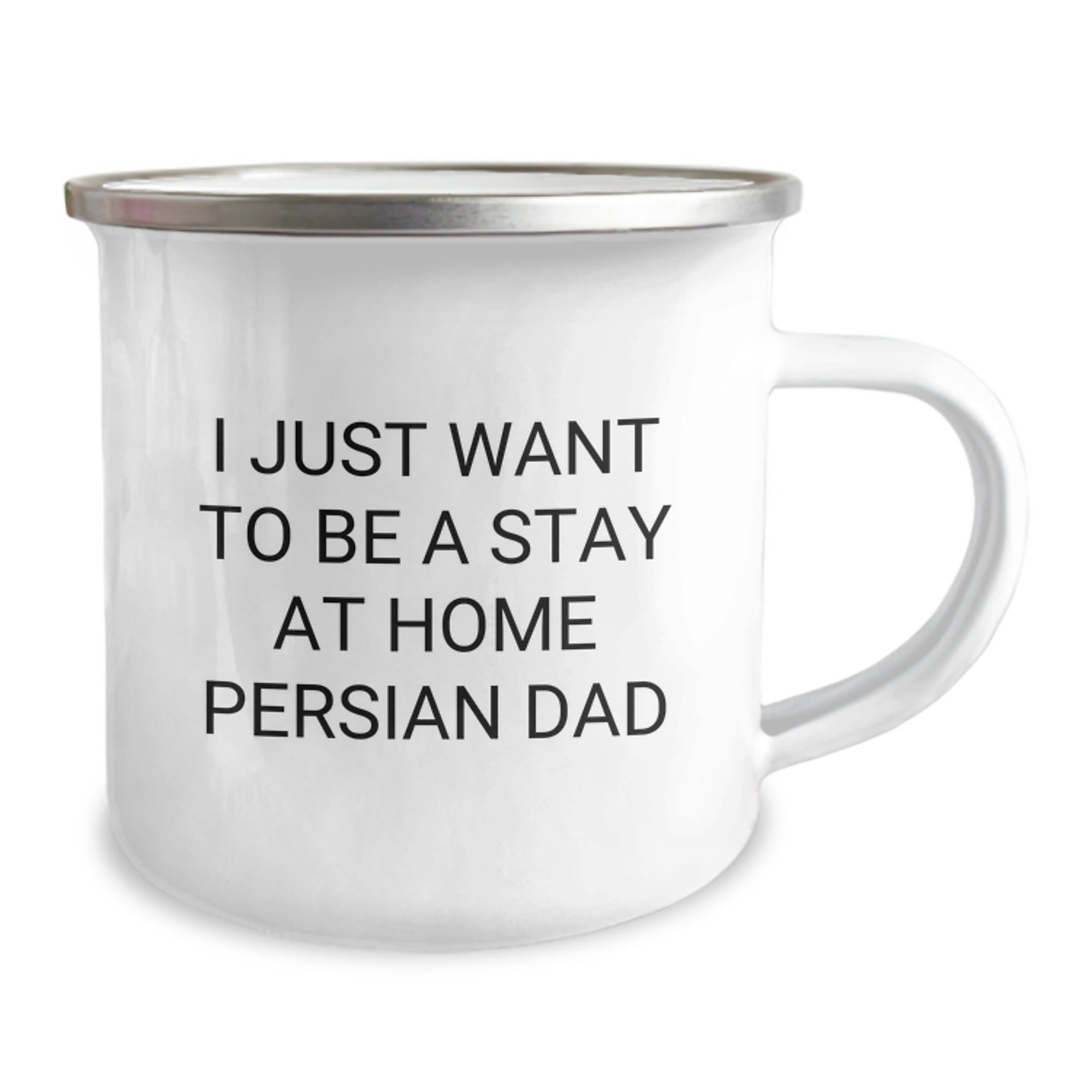 Funny Gifts from Mom and Dad for Persian Cat Lovers, 'I Just Want To Be A Stay At Home Persian Dad' Christmas Unique Camping Mug - Image 2